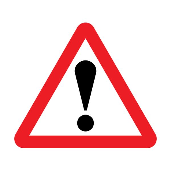 Warning for a danger with no specific traffic sign